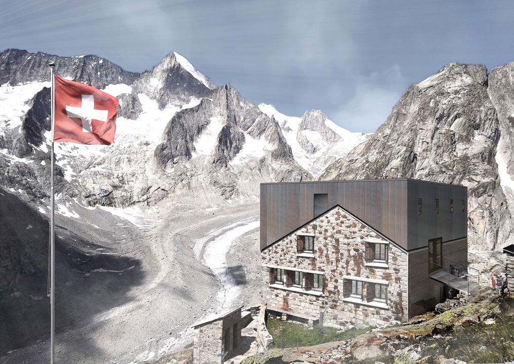 transformation et extension cabane oberaletsch, naters, concours