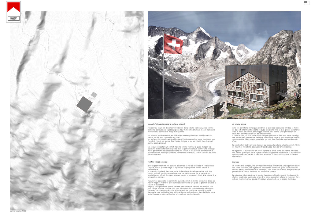 transformation et extension cabane oberaletsch, naters, concours